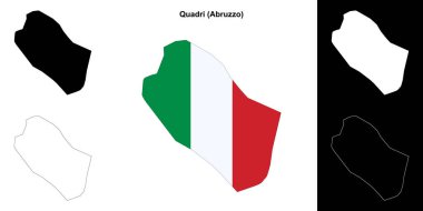 Quadri (Abruzzo) ana hat haritası seti