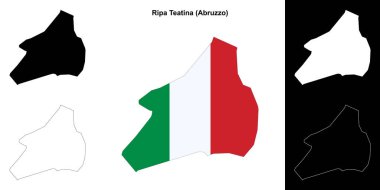 Ripa Teatina (Abruzzo) ana hat haritası seti