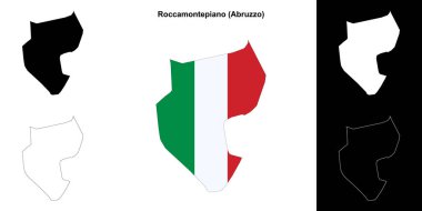 Roccamontepiano (Abruzzo) ana hat haritası seti