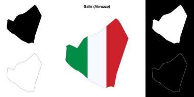 Salle (Abruzzo) ana hat haritası seti