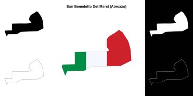 San Benedetto Dei Marsi (Abruzzo) ana hat haritası seti
