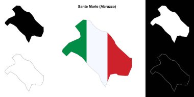 Sante Marie (Abruzzo) ana hat haritası seti