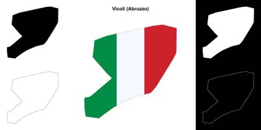 Vicoli (Abruzzo) ana hat haritası seti