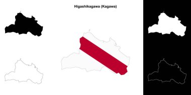 Higashikagawa (Kagawa) ana hat haritası ayarlandı