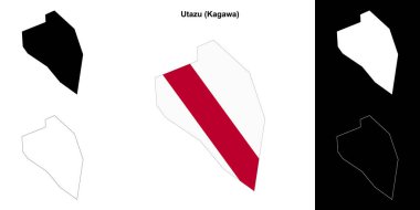 Utazu (Kagawa) ana hat haritası ayarlandı