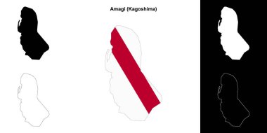 Amagi (Kagoshima) ana hat haritası seti