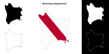 Minamitan (Kagoshima) ana hat haritası seti