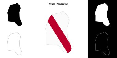 Ayase (Kanagawa) ana hat haritası seti