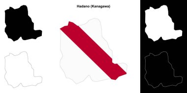 Hadano (Kanagawa) ana hat haritası seti