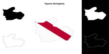 Hayama (Kanagawa) ana hat haritası seti