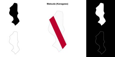 Matsuda (Kanagawa) ana hat haritası seti