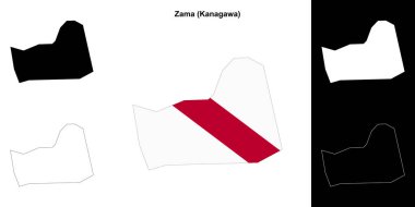 Zama (Kanagawa) ana hat haritası seti