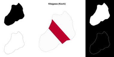 Kitagawa (Kochi) ana hat haritası seti