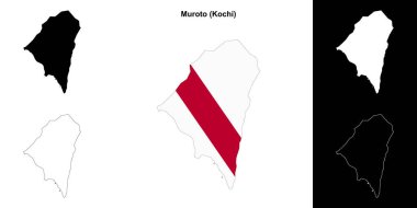 Muroto (Kochi) ana hat haritası seti
