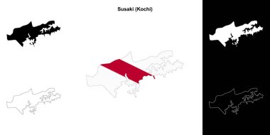 Susaki (Kochi) ana hat haritası seti