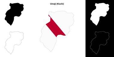 Umaji (Kochi) ana hat haritası seti