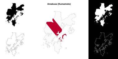 Amakusa (Kumamoto) ana hat haritası seti