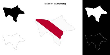 Takamori (Kumamoto) ana hat haritası seti
