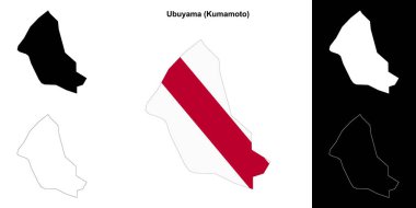 Ubuyama (Kumamoto) ana hat haritası seti