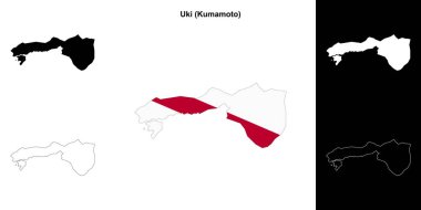 Uki (Kumamoto) ana hat haritası seti