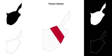 Yosano (Kyoto) ana hat haritası seti