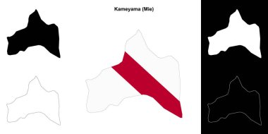 Kameyama (Mie) ana hat haritası seti