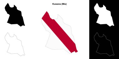 Kuwana (Mie) ana hat haritası seti