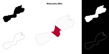 Matsusaka (Mie) ana hat haritası seti