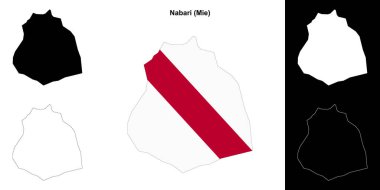 Nabari (Mie) ana hat haritası seti