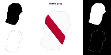 Watarai (Mie) ana hat haritası seti