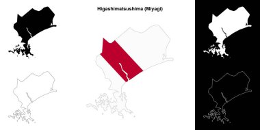 Higashimatsushima (Miyagi) ana hat haritası ayarlandı