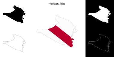 Yokkaichi (Mie) ana hat haritası seti