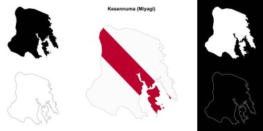 Kesennuma (Miyagi) ana hat haritası ayarlandı