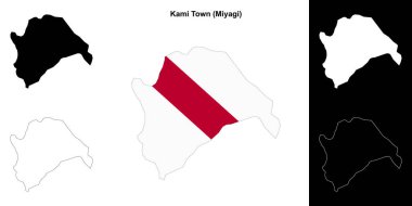 Kami Kasabası (Miyagi) ana hat haritası seti