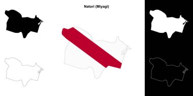 Natori (Miyagi) ana hat haritası seti