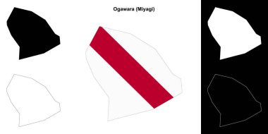 Ogawara (Miyagi) ana hat haritası ayarlandı