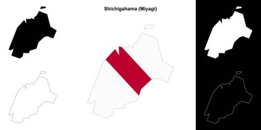 Shichigahama (Miyagi) ana hat haritası ayarlandı