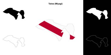 Taiwa (Miyagi) ana hat haritası seti