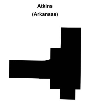 Atkins (Arkansas) boş ana hat haritası