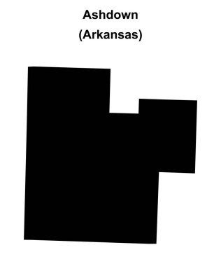 Ashdown (Arkansas) boş ana hat haritası