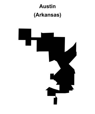 Austin (Arkansas) boş ana hat haritası