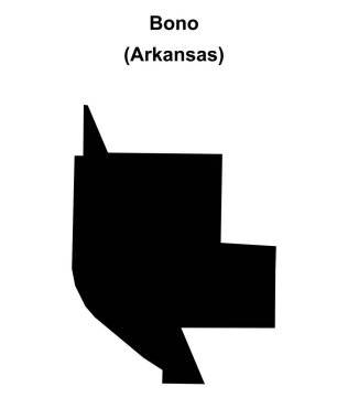 Bono (Arkansas) boş ana hat haritası