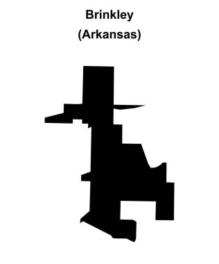 Brinkley (Arkansas) boş ana hat haritası