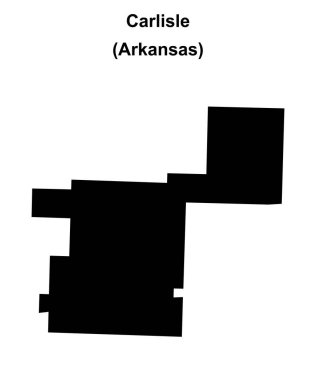 Carlisle (Arkansas) boş ana hat haritası