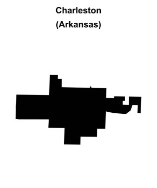 Charleston (Arkansas) boş ana hat haritası