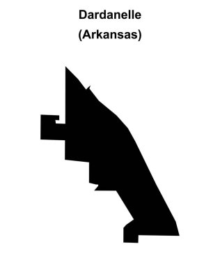 Dardanelle (Arkansas) boş ana hat haritası
