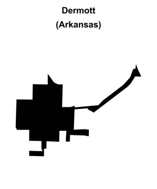 Dermott (Arkansas) boş ana hat haritası