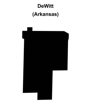 DeWitt (Arkansas) boş ana hat haritası