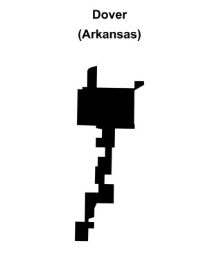 Dover (Arkansas) boş ana hat haritası
