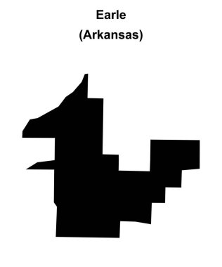 Earle (Arkansas) boş ana hat haritası